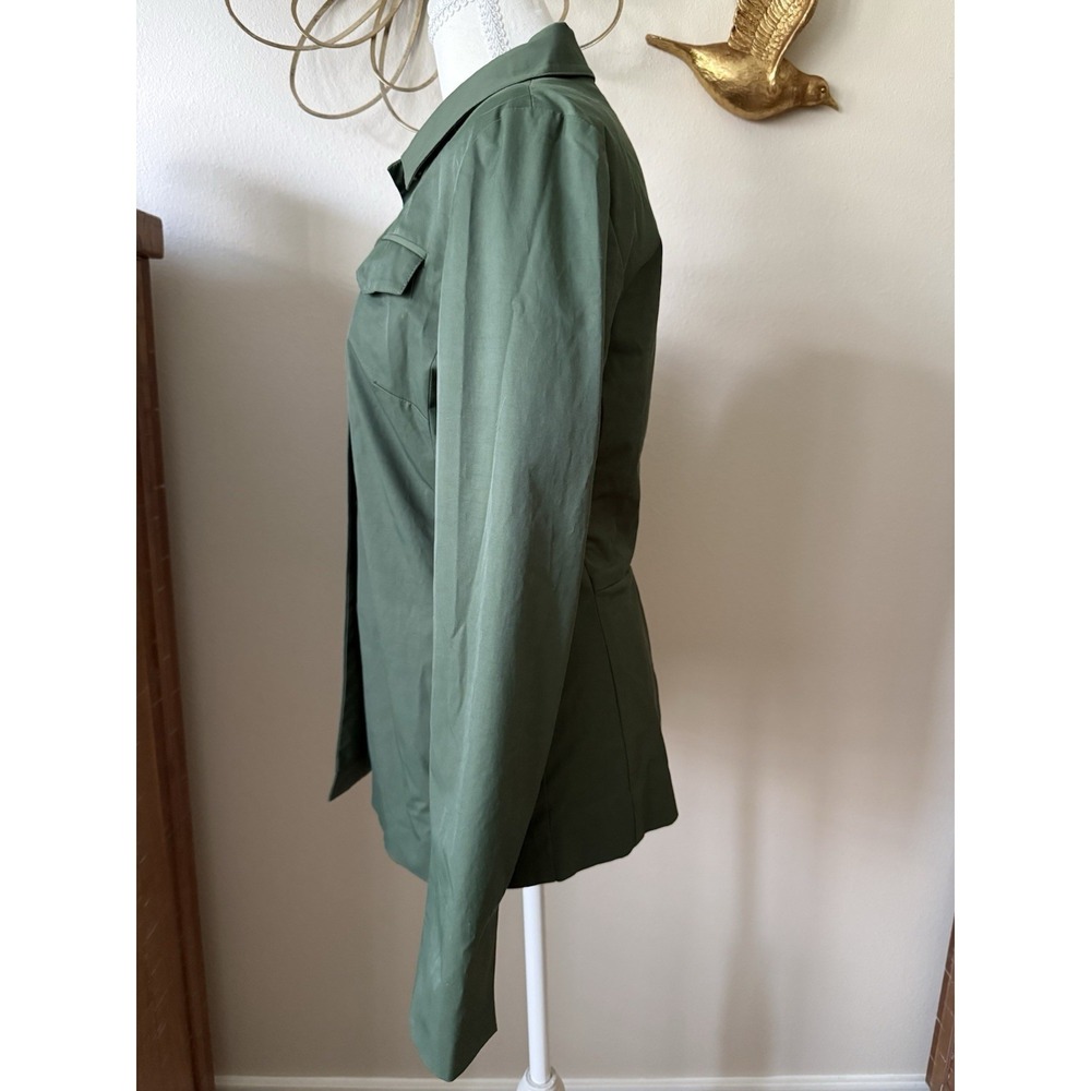 Kenneth Cole New York Olive Stretch Utility Jacket Blazer Women's S - Picture 3 of 10